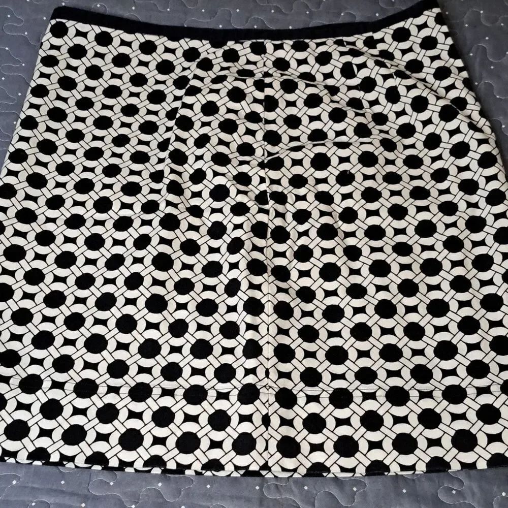 Talbots Navy and white lined skirt size 12